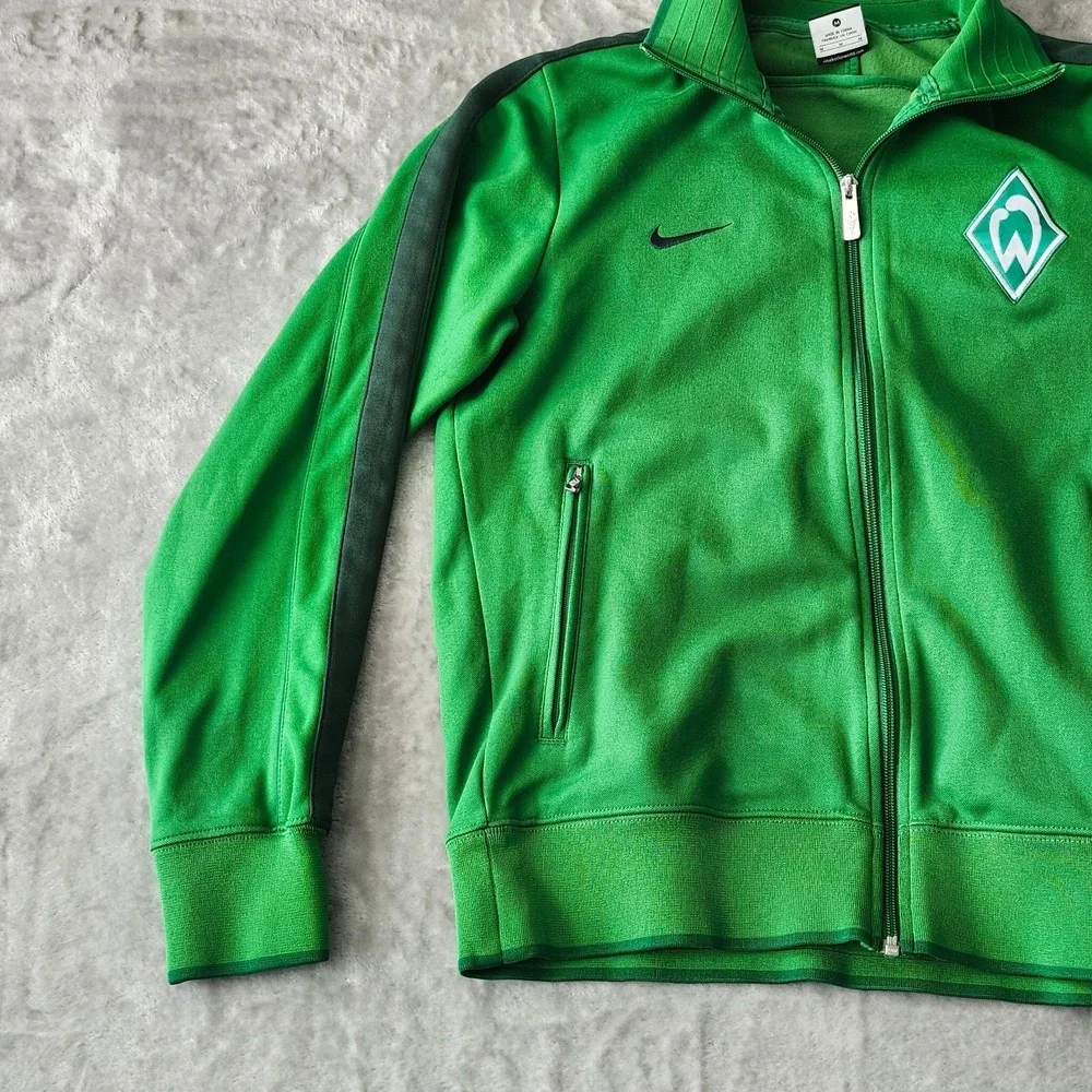 NIKE WERDER BREMEN FOOTBALL SOCCER JACKET GREEN‎ SIZE M BOYS BUNDESLIGA